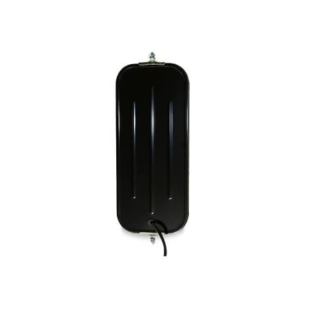 Velvac 7" X 16" Ribbed Back Heated Head Blk 705117